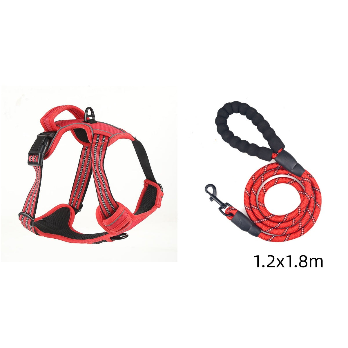 Dog harness vest ā padded breathable fit for small to large dogs