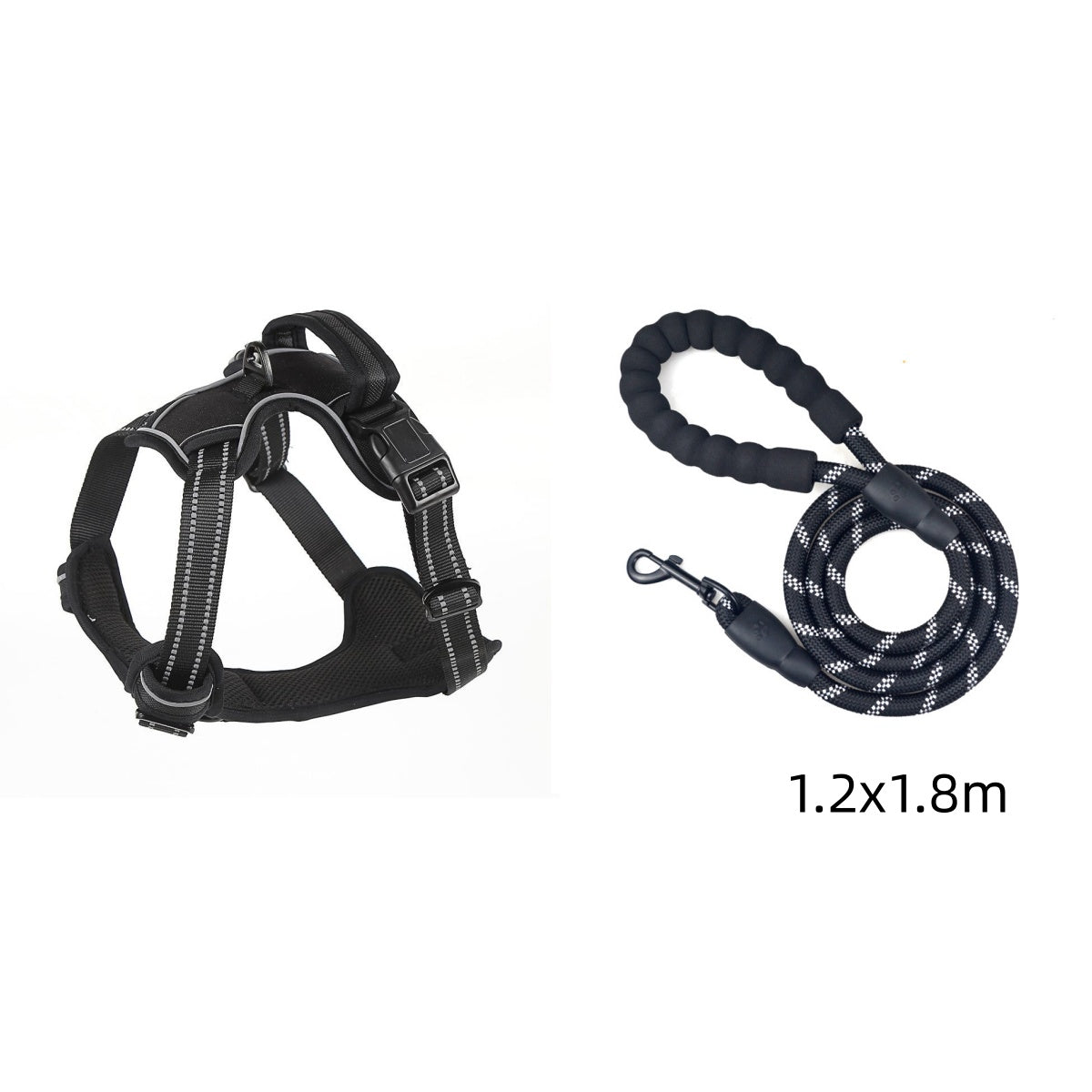 Breathable mesh dog harness vest — lightweight for daily walks