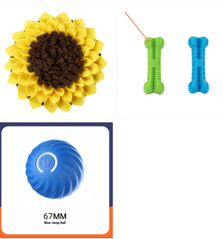 Replacement gravity ball and sea urchin sleeve for jumping ball toy