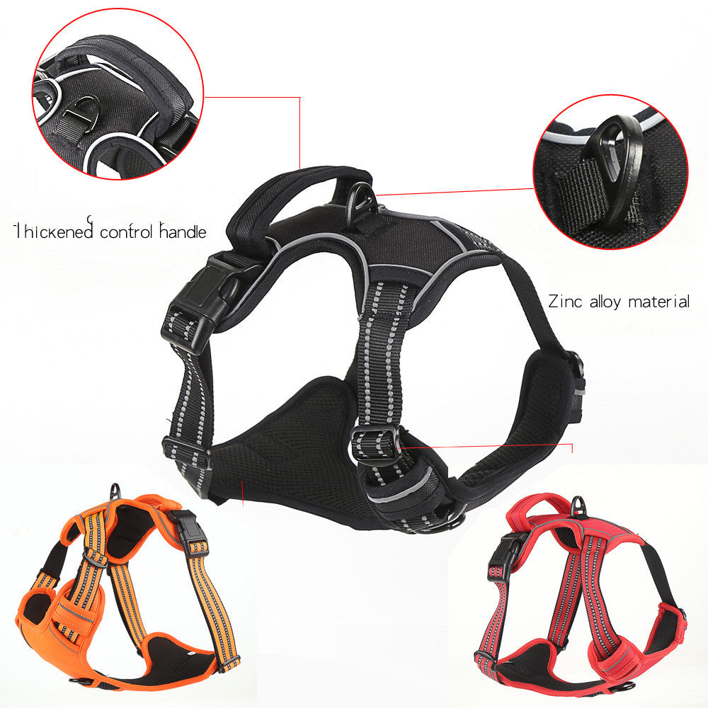Breathable mesh dog harness vest — lightweight for daily walks