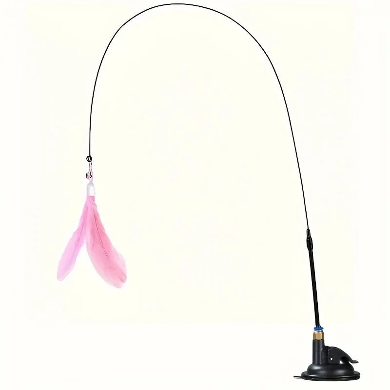 Cat Teaser Toy - Interactive Bell & Feather Wand - Ultimate Cat Toy