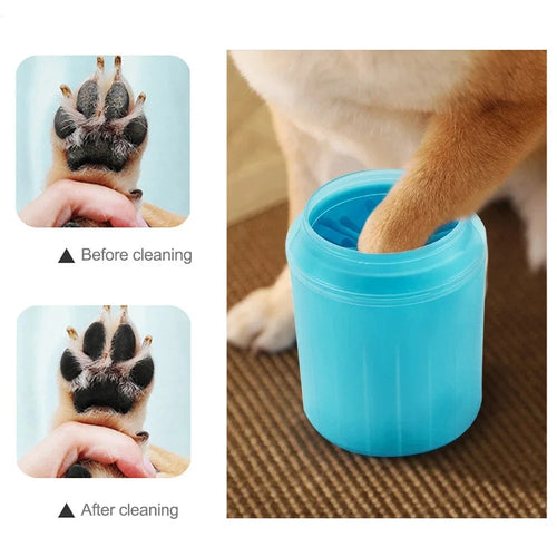 Portable Pet Paw Cleaner Soft Silicone Brush Dog Cat Foot Washer Cleaning Cup Easy to Use Durable Lightweight and Waterproof