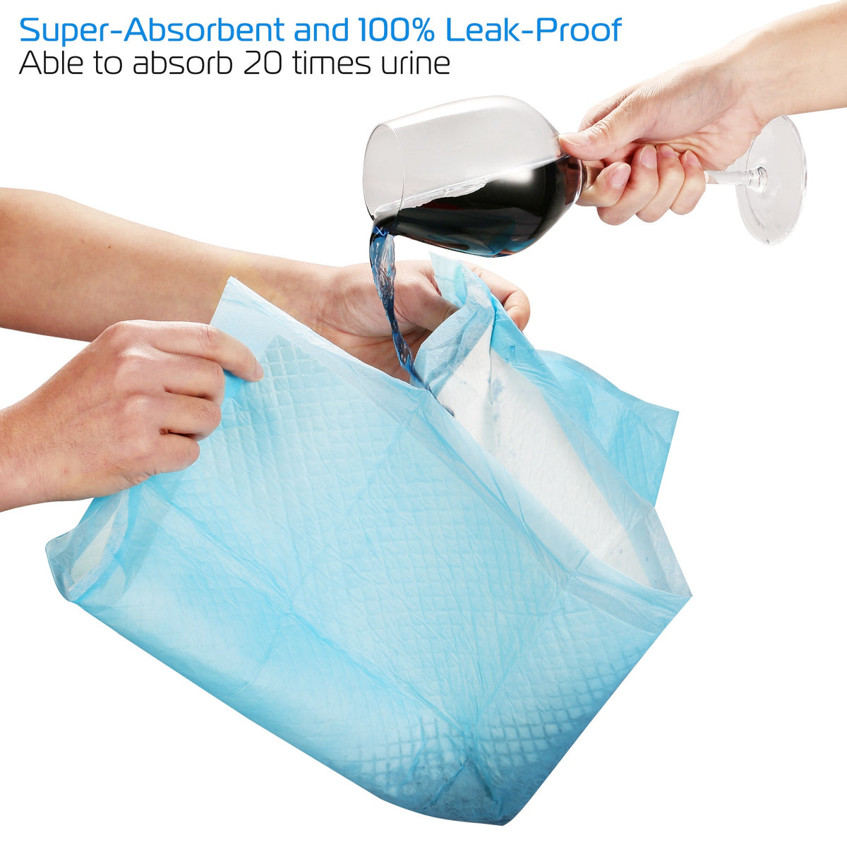 50-Pack Ultra-Absorbent Dog Training Pads – Leak-Proof Quick-Dry Puppy Pee Pads