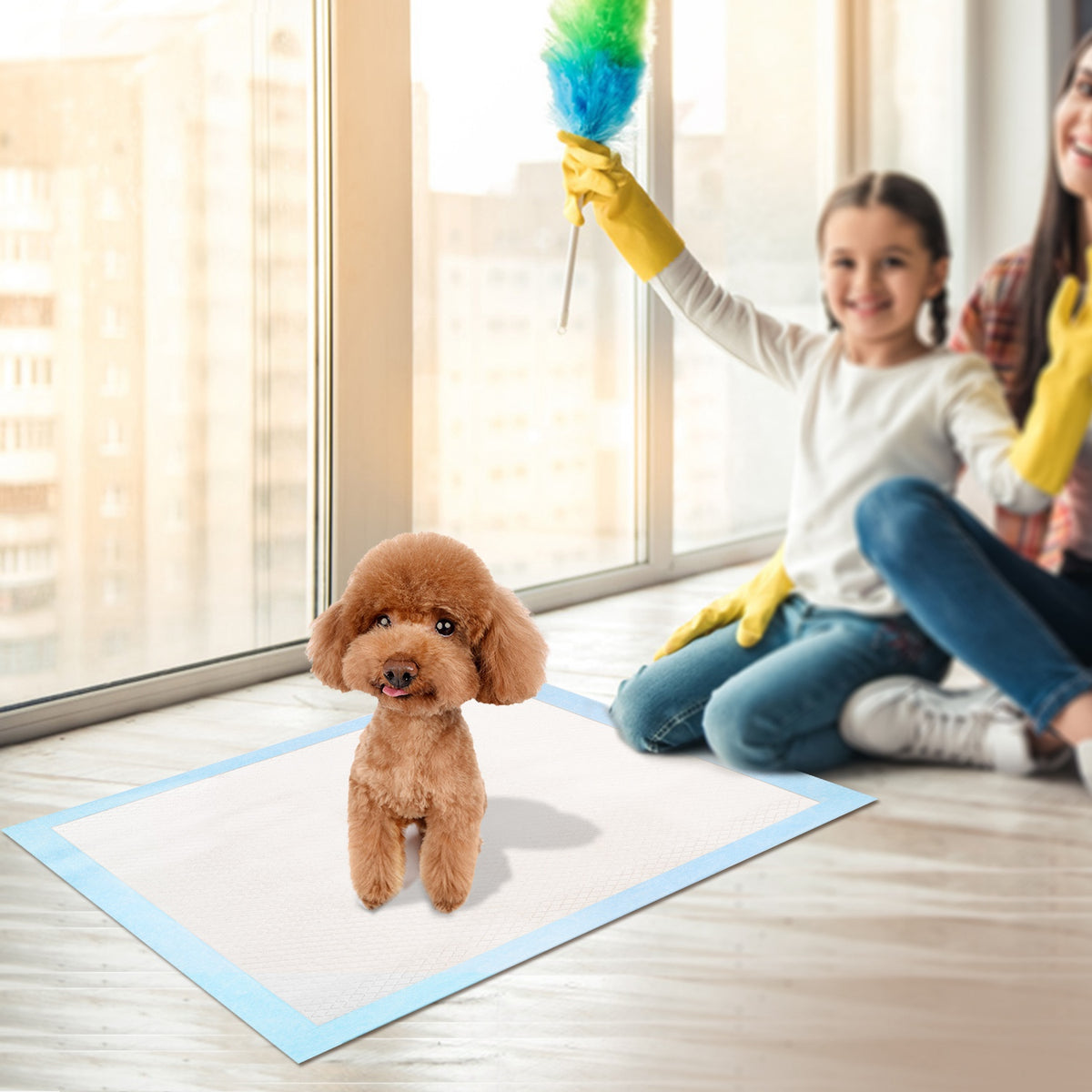 50-Pack Ultra-Absorbent Dog Training Pads – Leak-Proof Quick-Dry Puppy Pee Pads